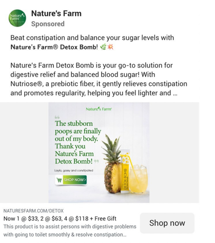 Natures farm us meta ad