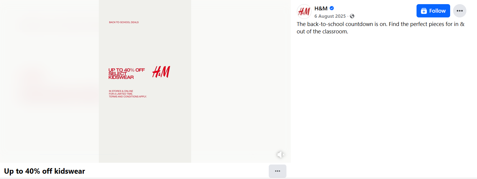  Back-to-School Countdown Campaign by H&M