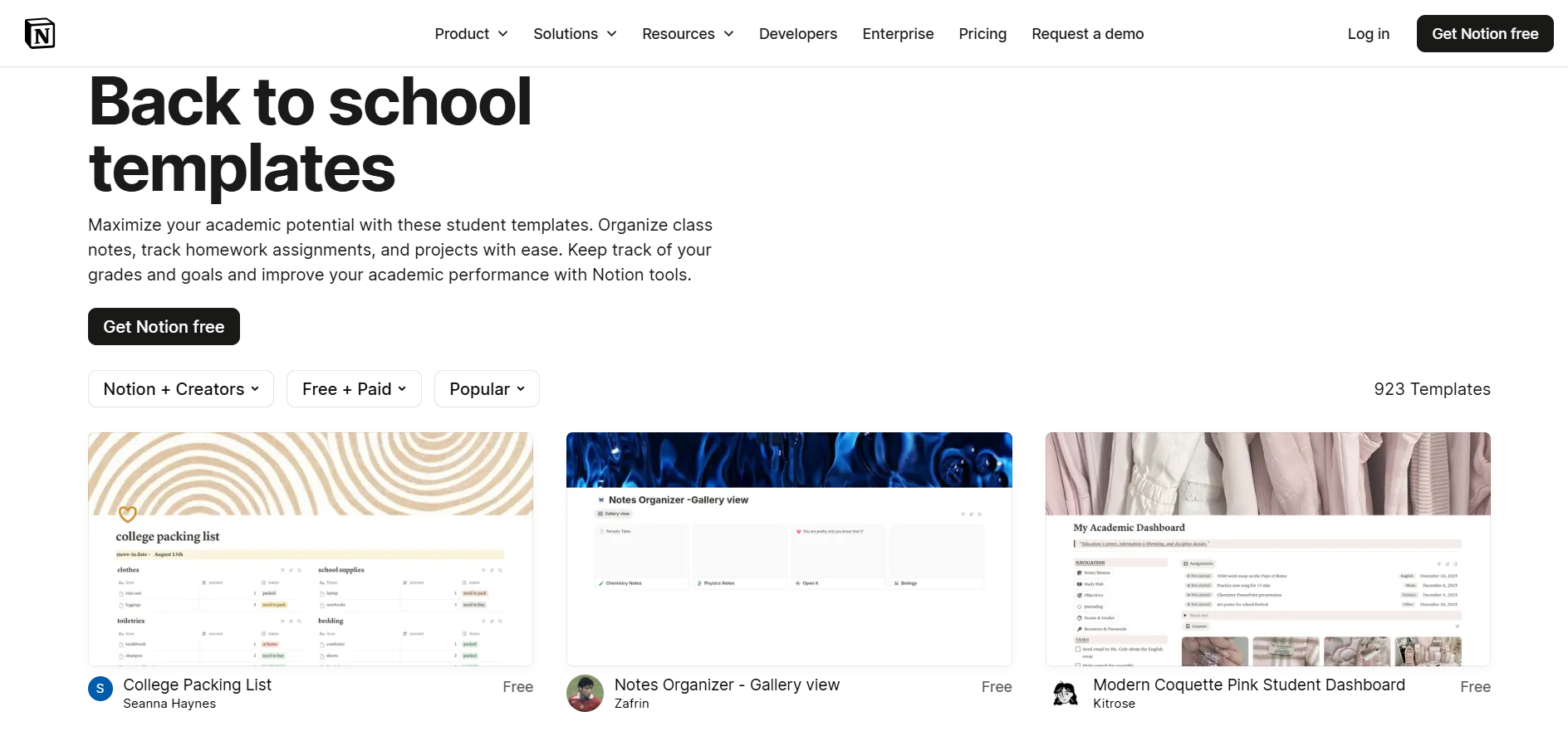 Back-to-School Checklist Campaign by Notion