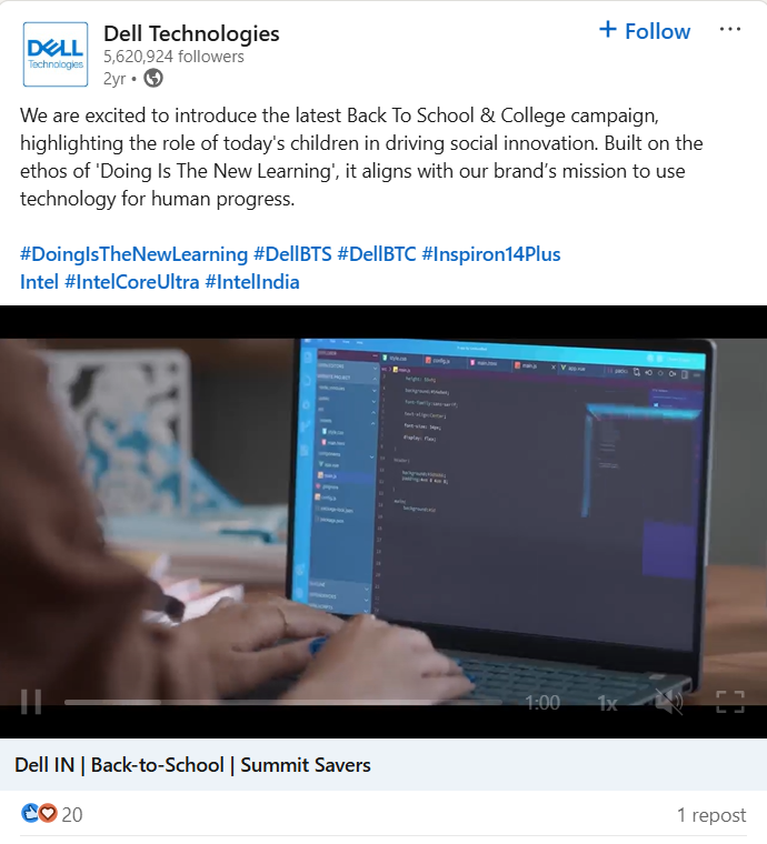 linkedin marketing  for the back-to-school campaign 2026