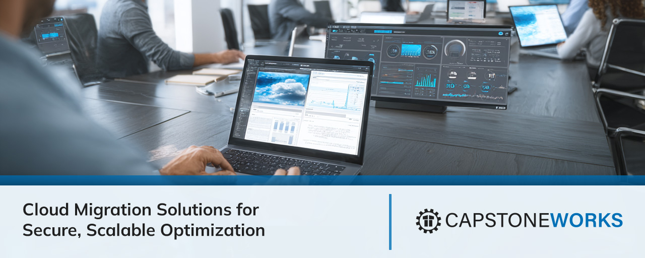 IT security agent working on his powerhouse software.