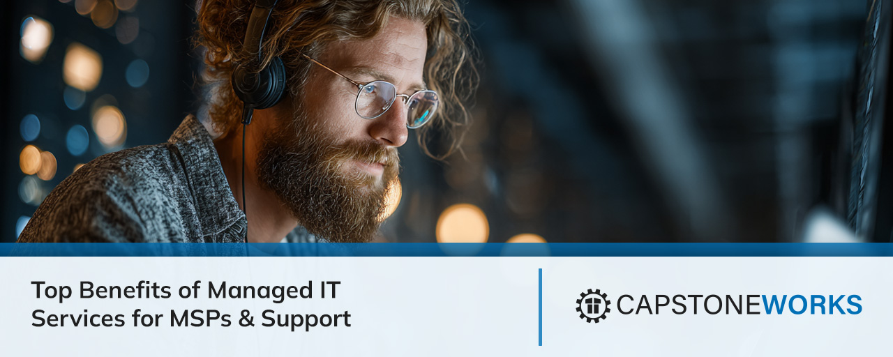 IT security agent working on his powerhouse software.