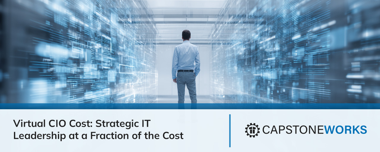 IT security agent working on his powerhouse software.