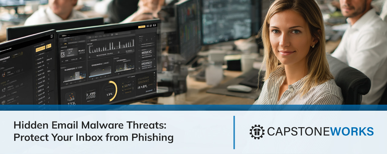 IT security agent working on his powerhouse software.