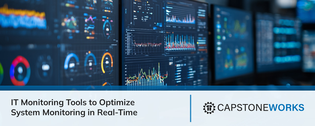 IT security agent working on his powerhouse software.