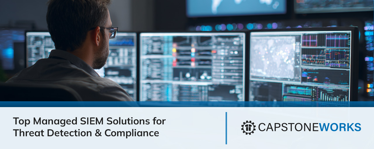 IT security agent working on his powerhouse software.