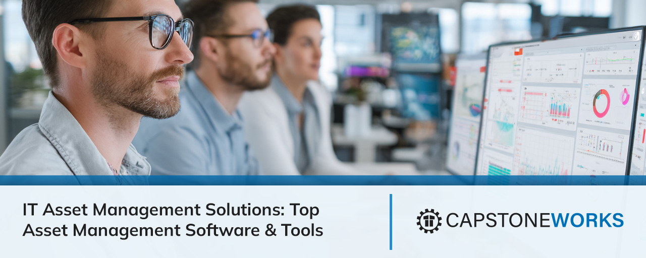 IT security agent working on his powerhouse software.