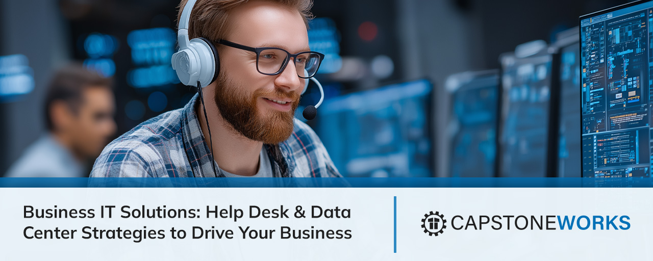 IT security agent working on his powerhouse software.