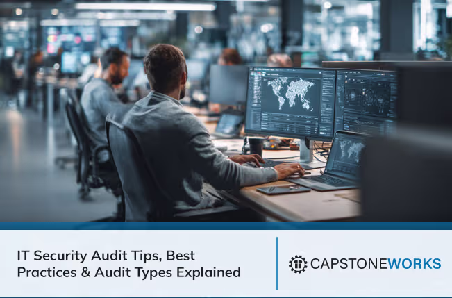 IT security agent working on his powerhouse software. 