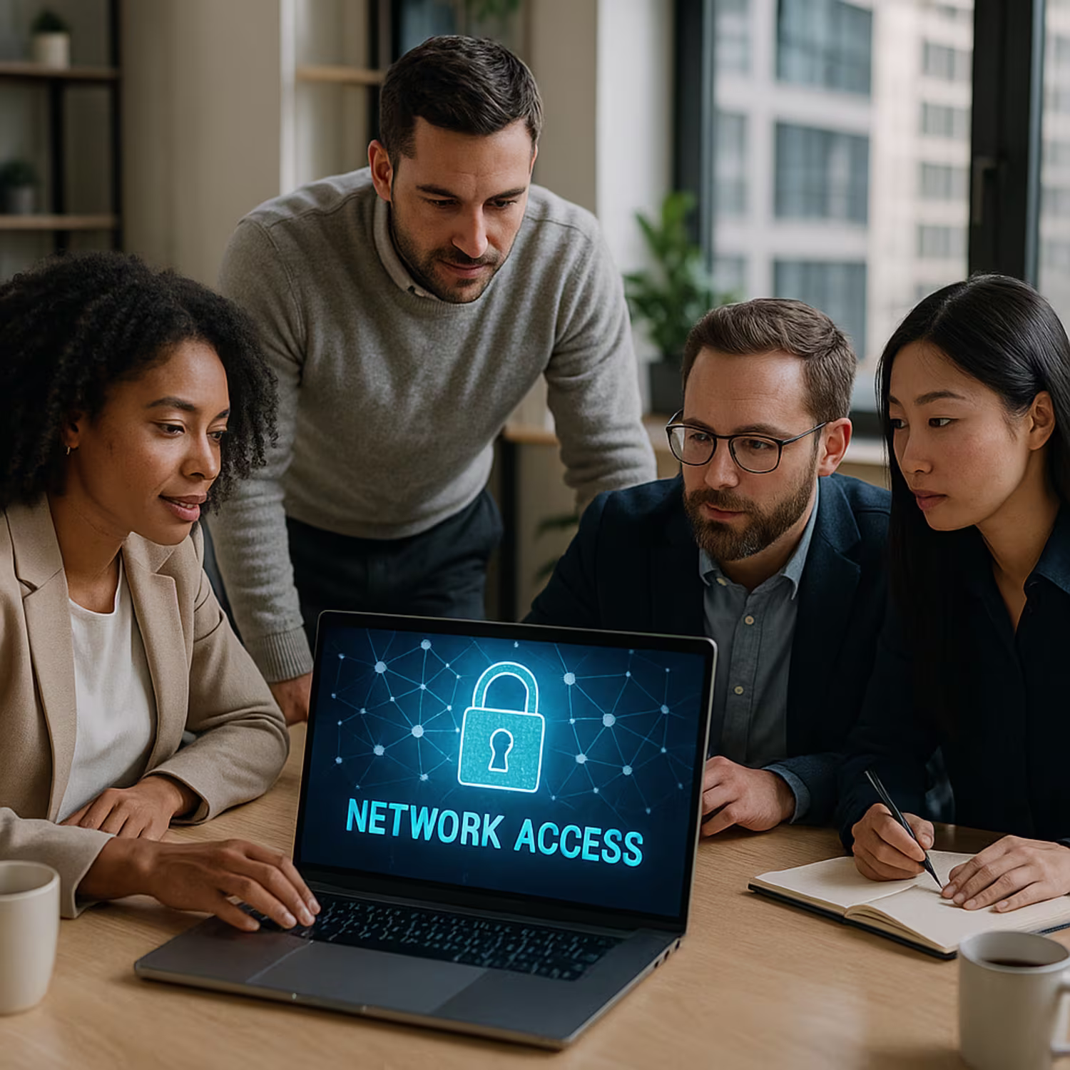 Diverse team using zero-trust network access