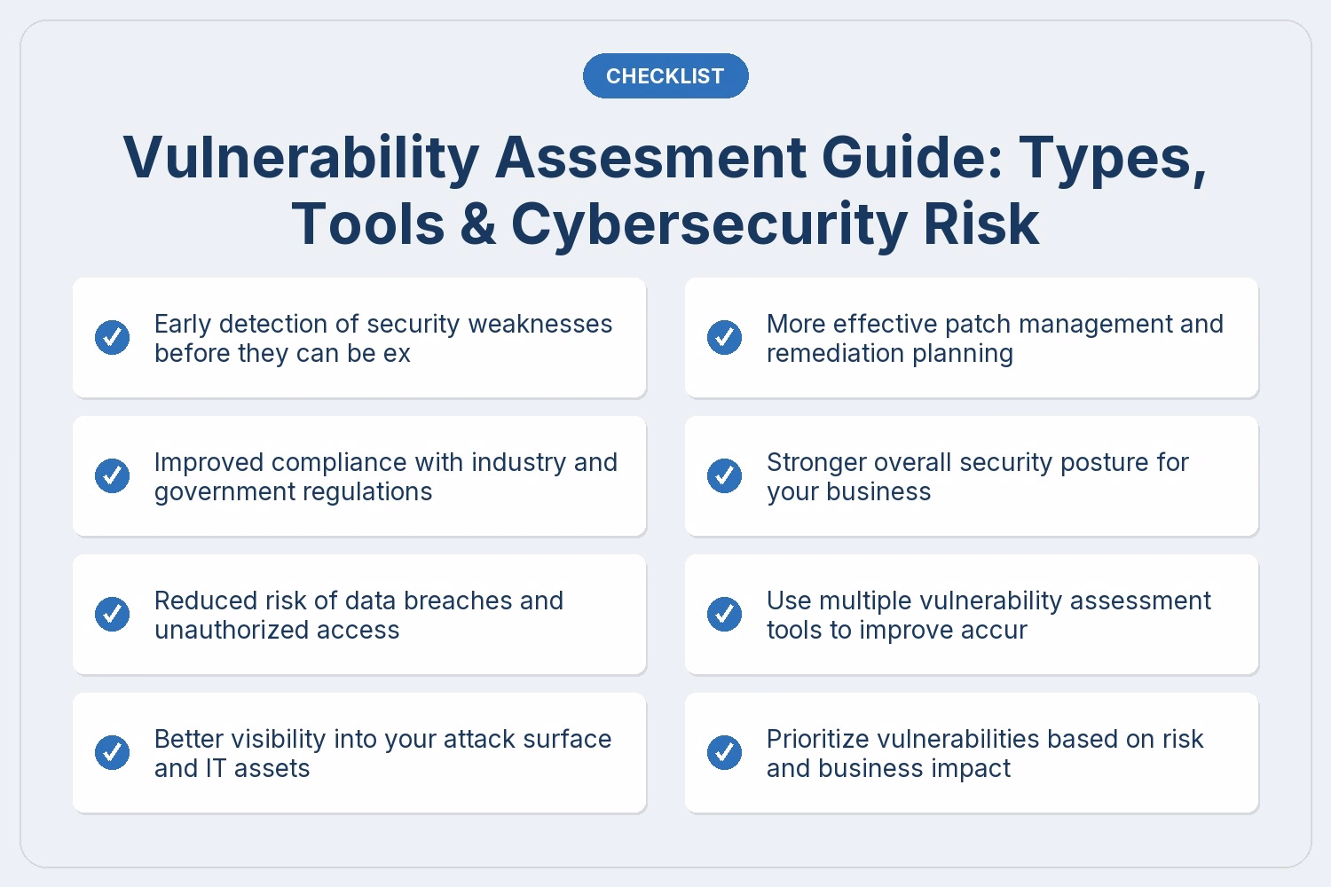Vulnerability Assesment Guide: Types, Tools & Cybersecurity Risk