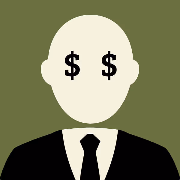 an anonymous figure representing lobbyists