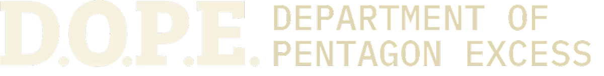 an acronym for the Department Of Pentagon Excess
