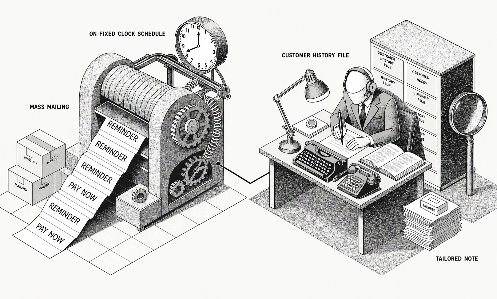 dunning vs intelligent collections