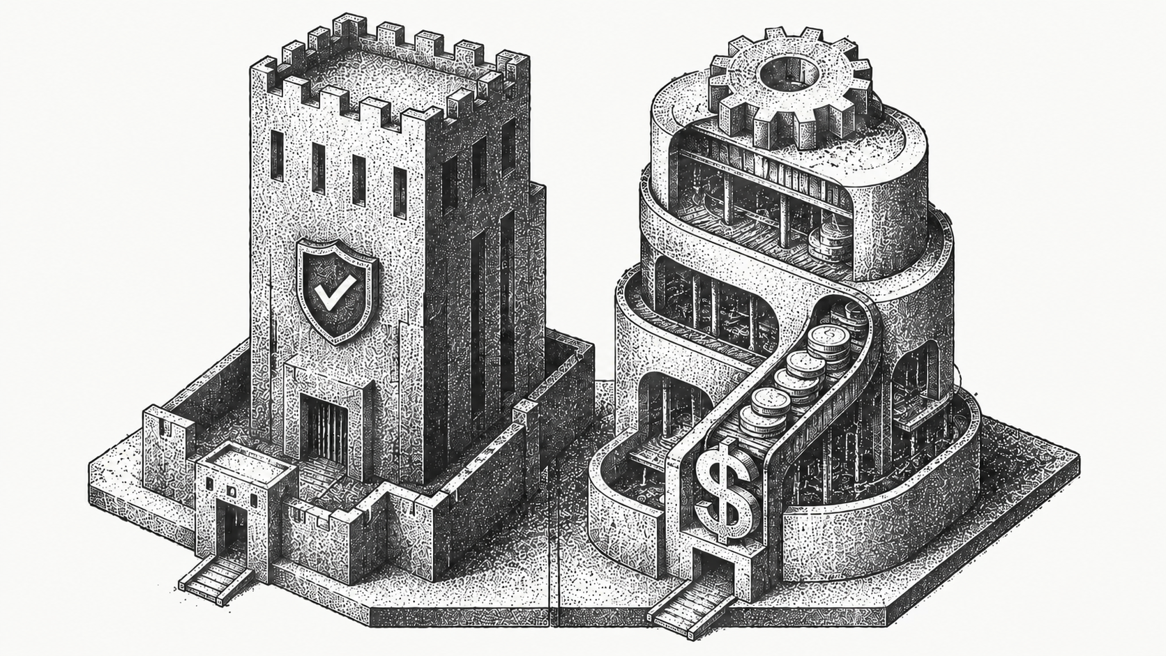 Compliance-built vs cash-built finance stacks