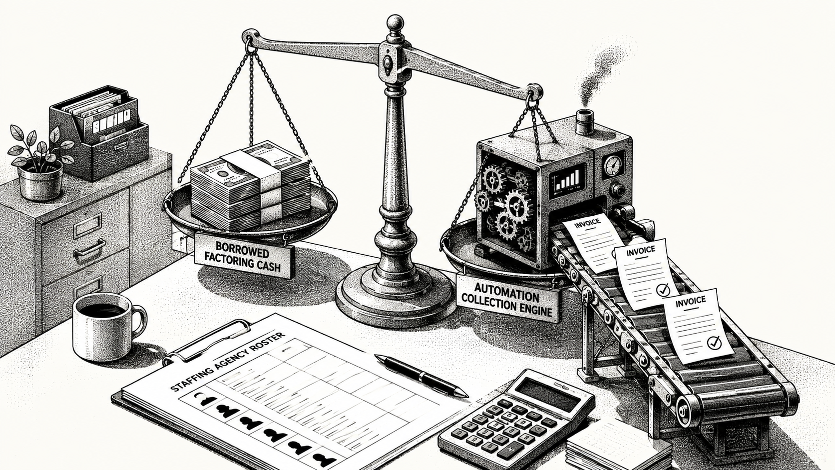 AR financing vs AR automation for staffing