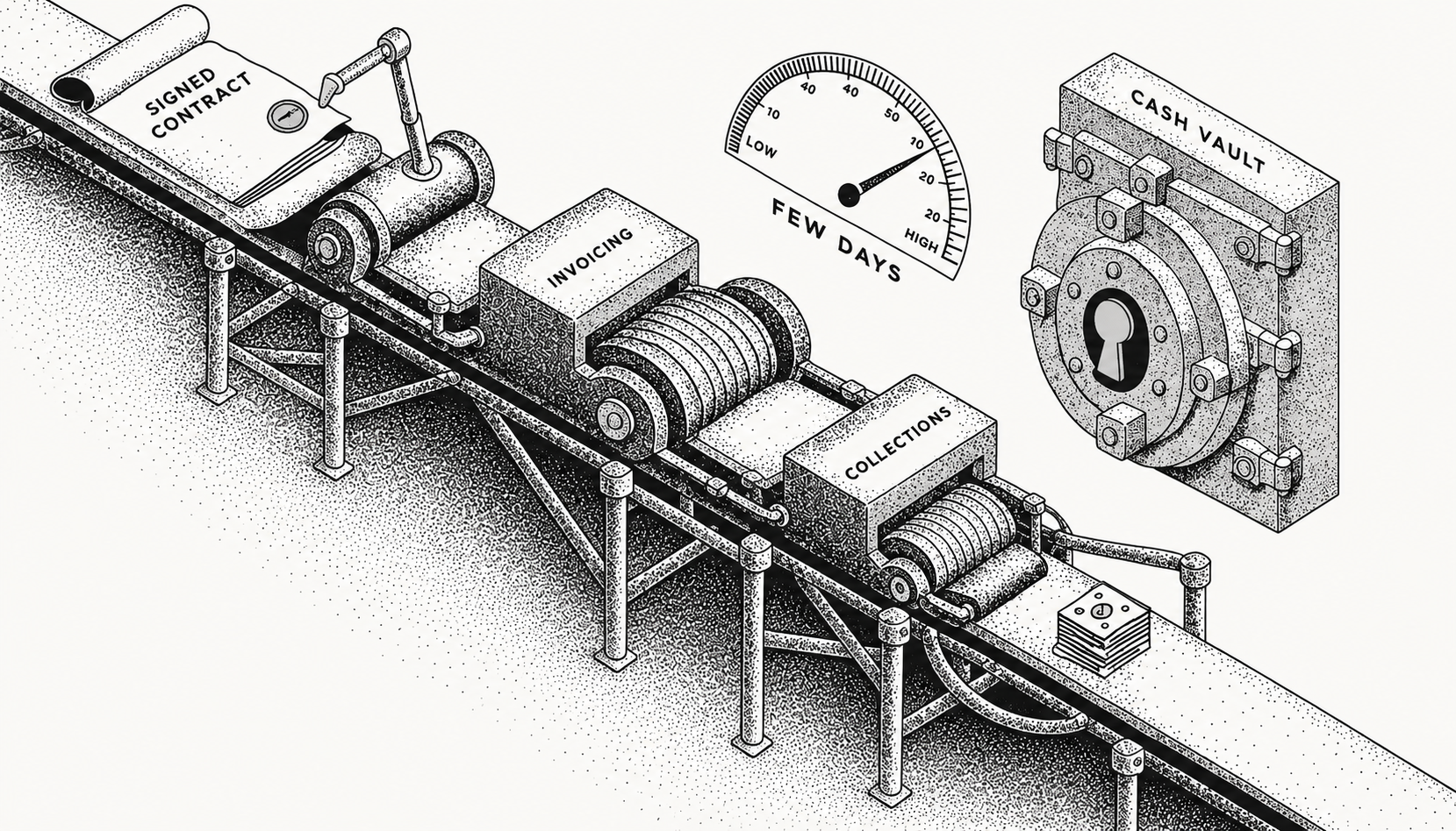 Invoice to cash cycle compression