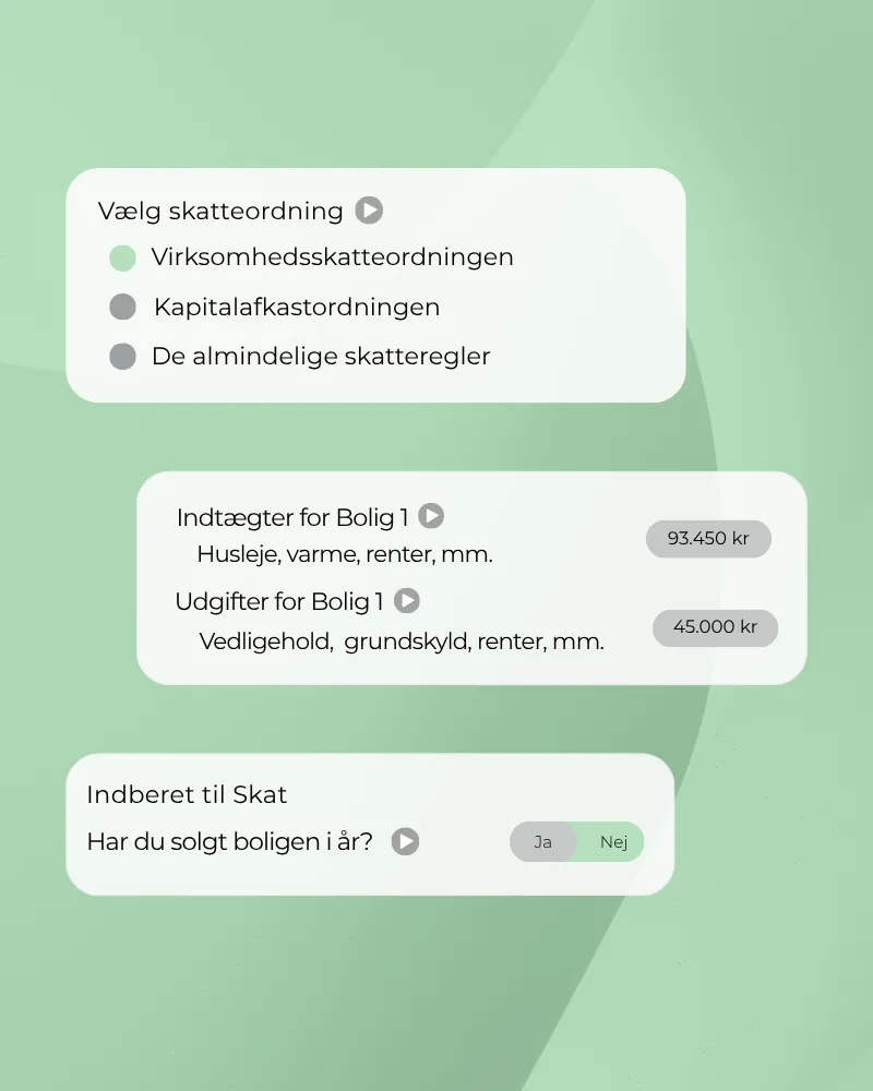 Overblik over skatteordninger, lejeindtægter og indberetning for boligudlejning.