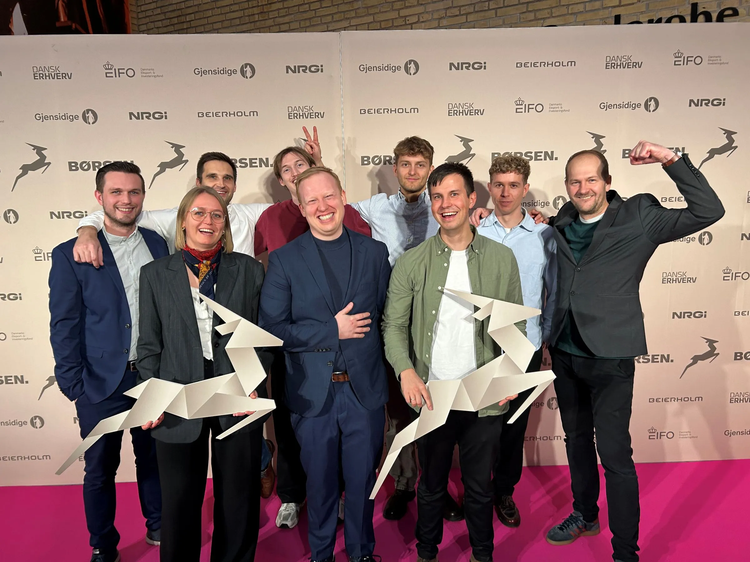Holdet bag Reportability, til modtagelse af Gazelle prisen
