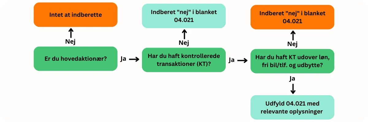 Indberet kontrollerede transaktioner til Skat