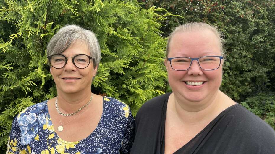 Lena de Fries Jensen og en kollega fra Fries & Funder.