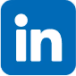 A LinkedIn icon.