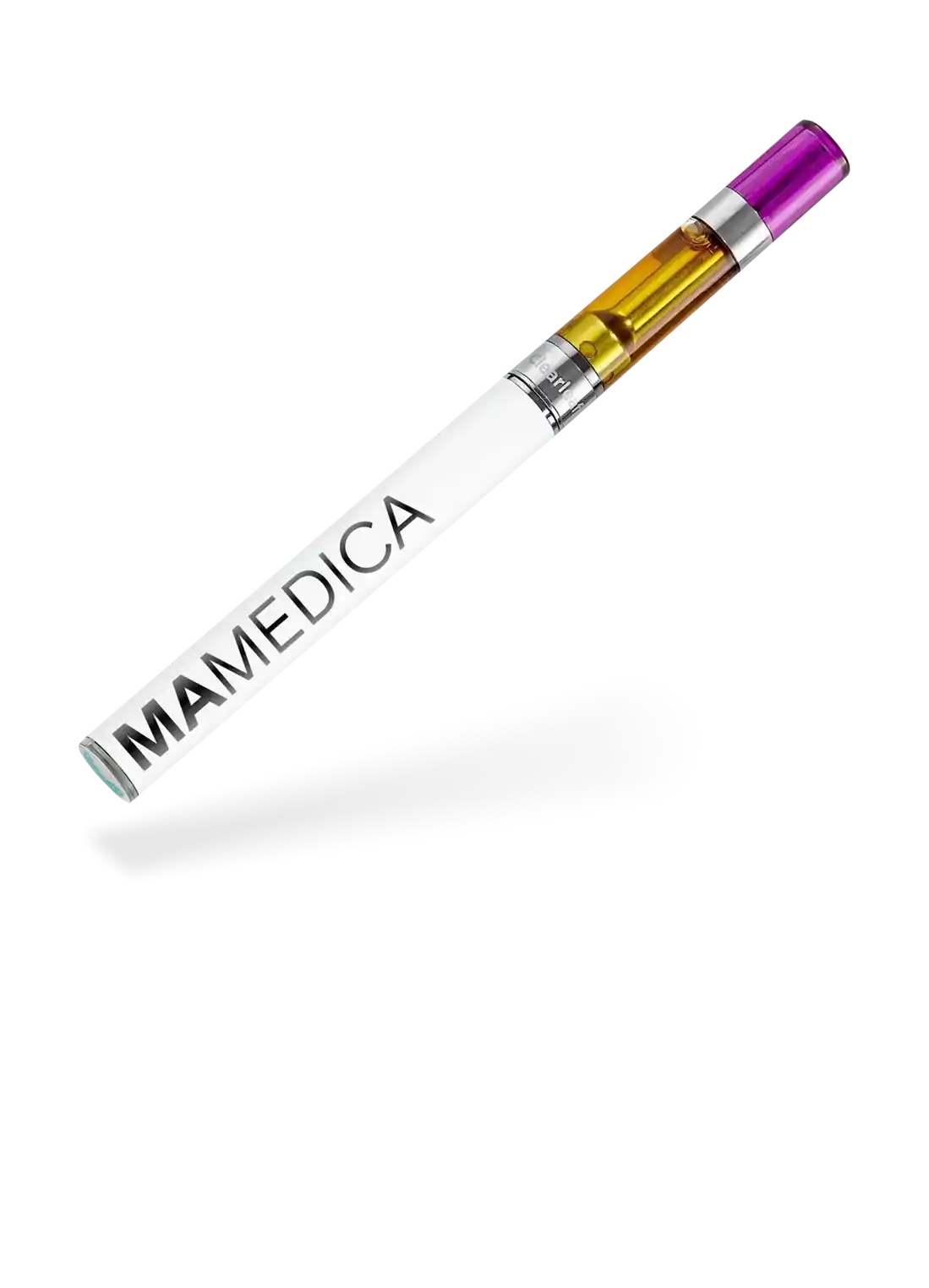 A hand holding a cannabis vape pen