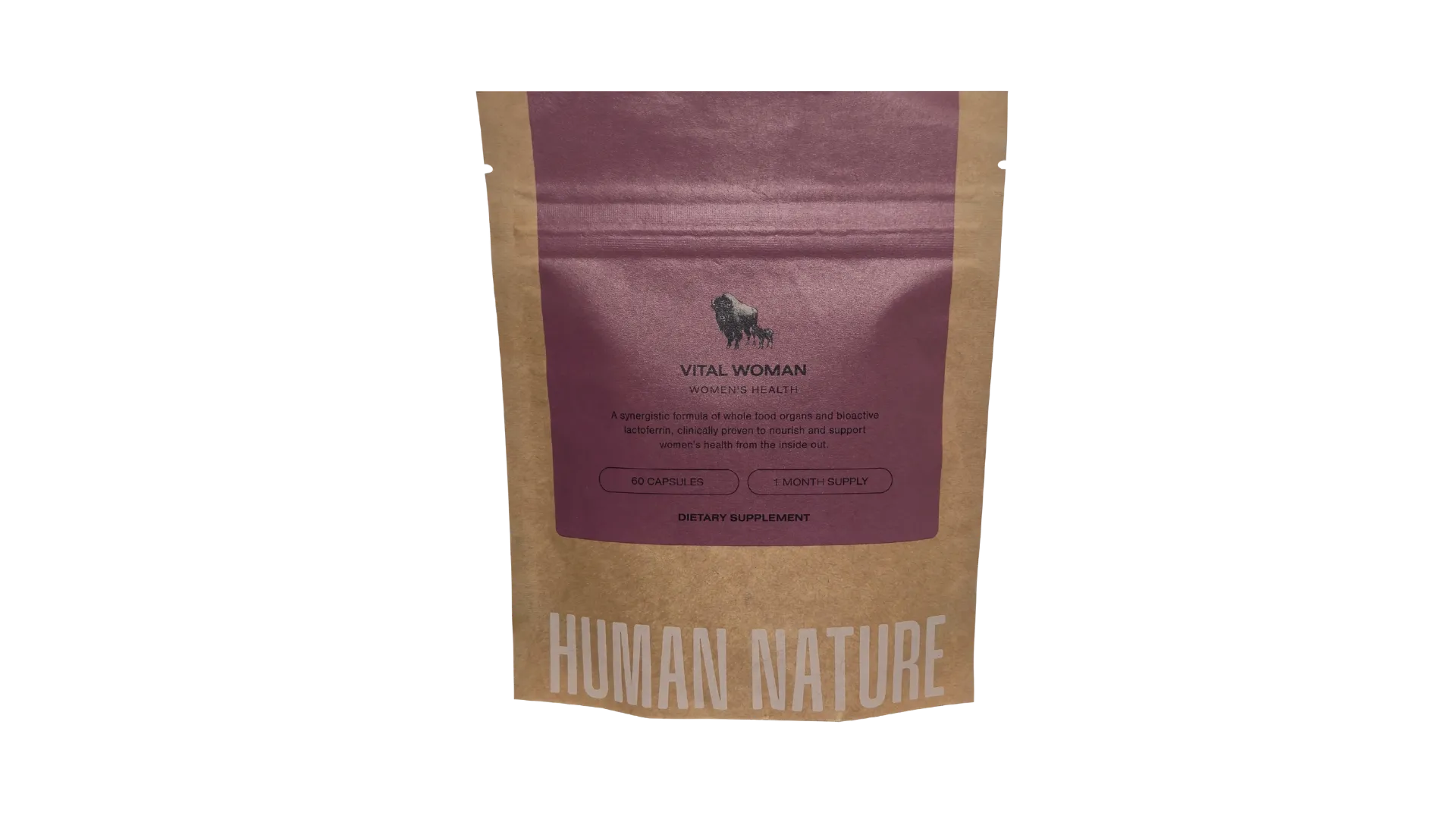 Human Nature Vital Woman supplement pouch