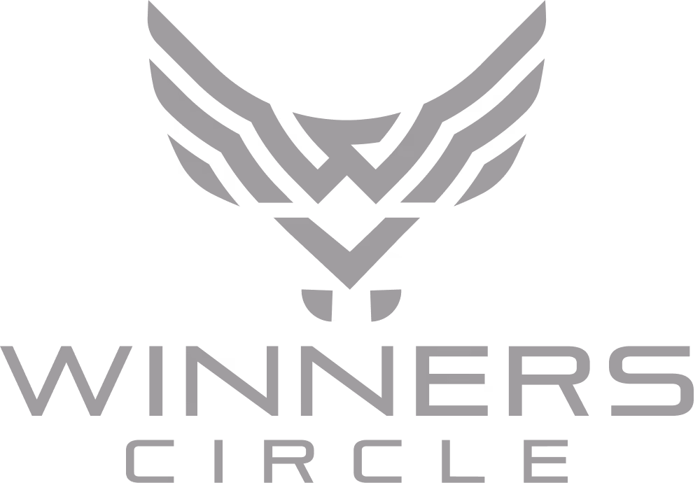 Winners Circle von Sandro Lombardi und Silvio Carlos de Oliveira Logo in Grau