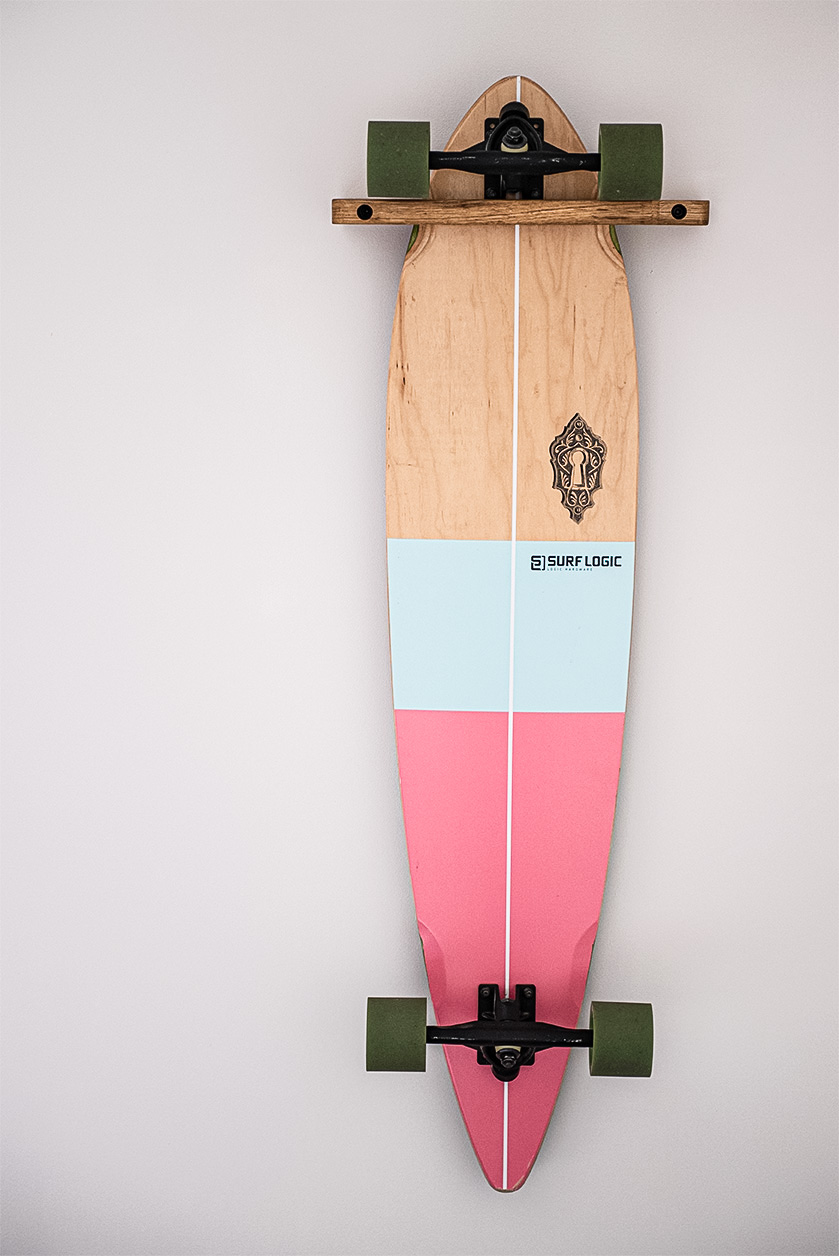 How to hang a skateboard vertically