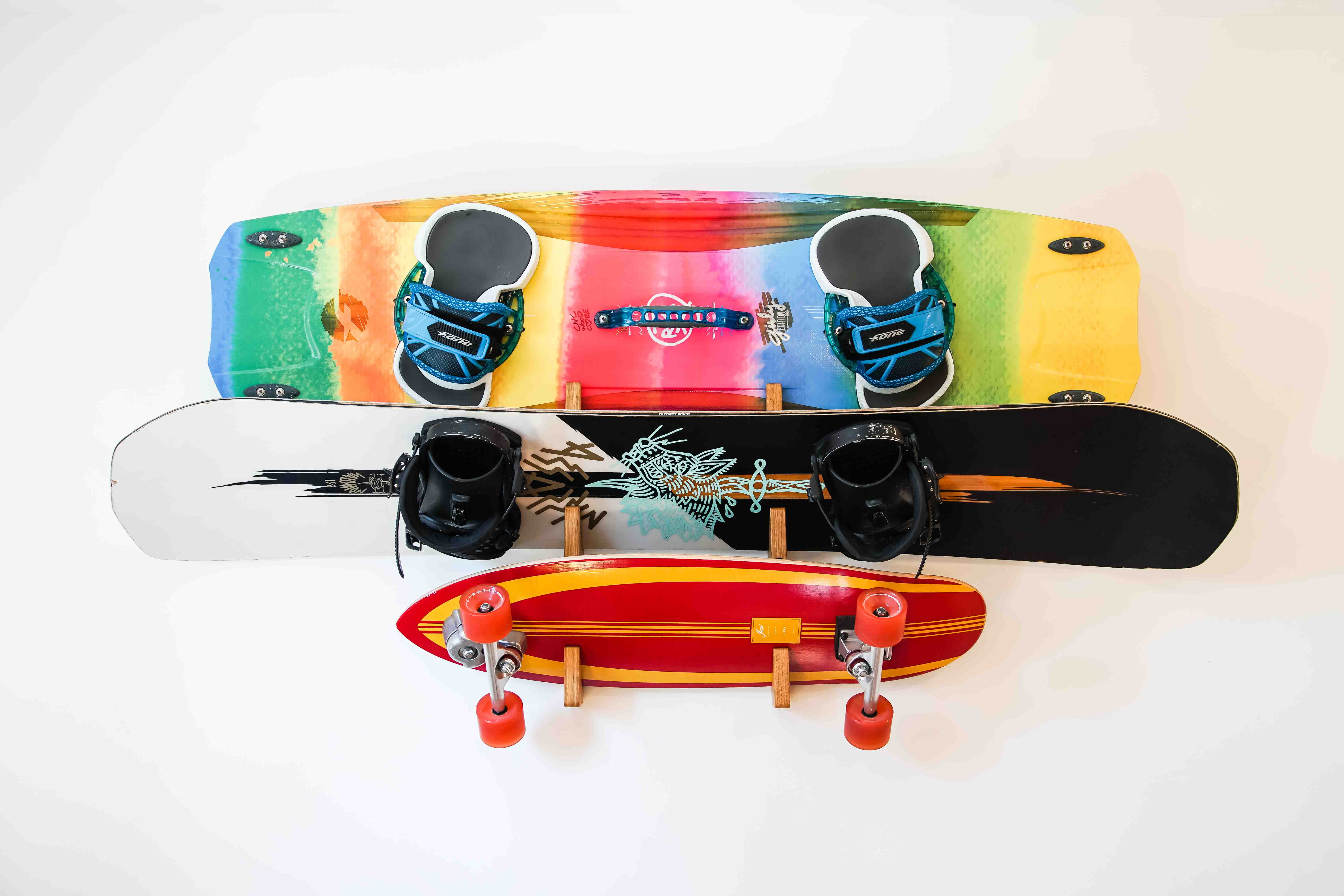Organizer für Skateboard, Snowboard, Kitesurf und Wakeboard