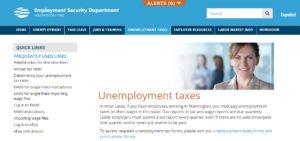 image of unemployment taxes landing page