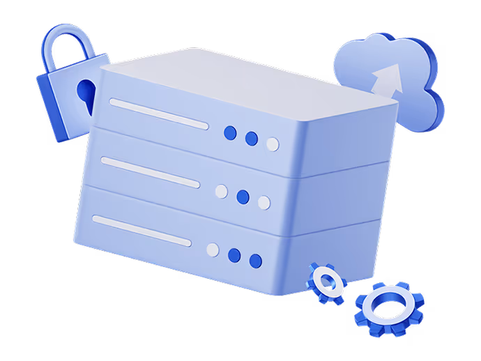 Server-Hardware zur Datenspeicherung und -verarbeitung