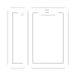 2 Telefonsymbole in Weiß, eines davon hinten stehend