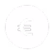 Euro in einem weißen Kreis