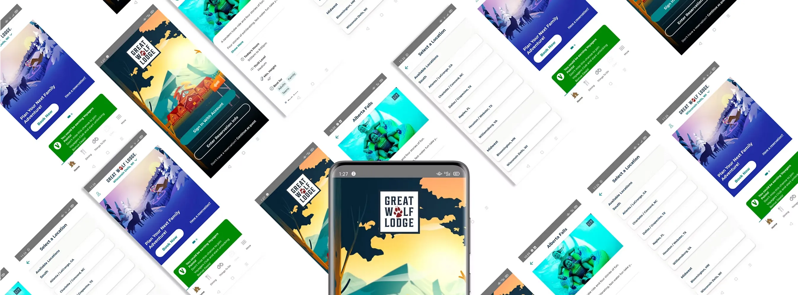 great wolf lodge app screens