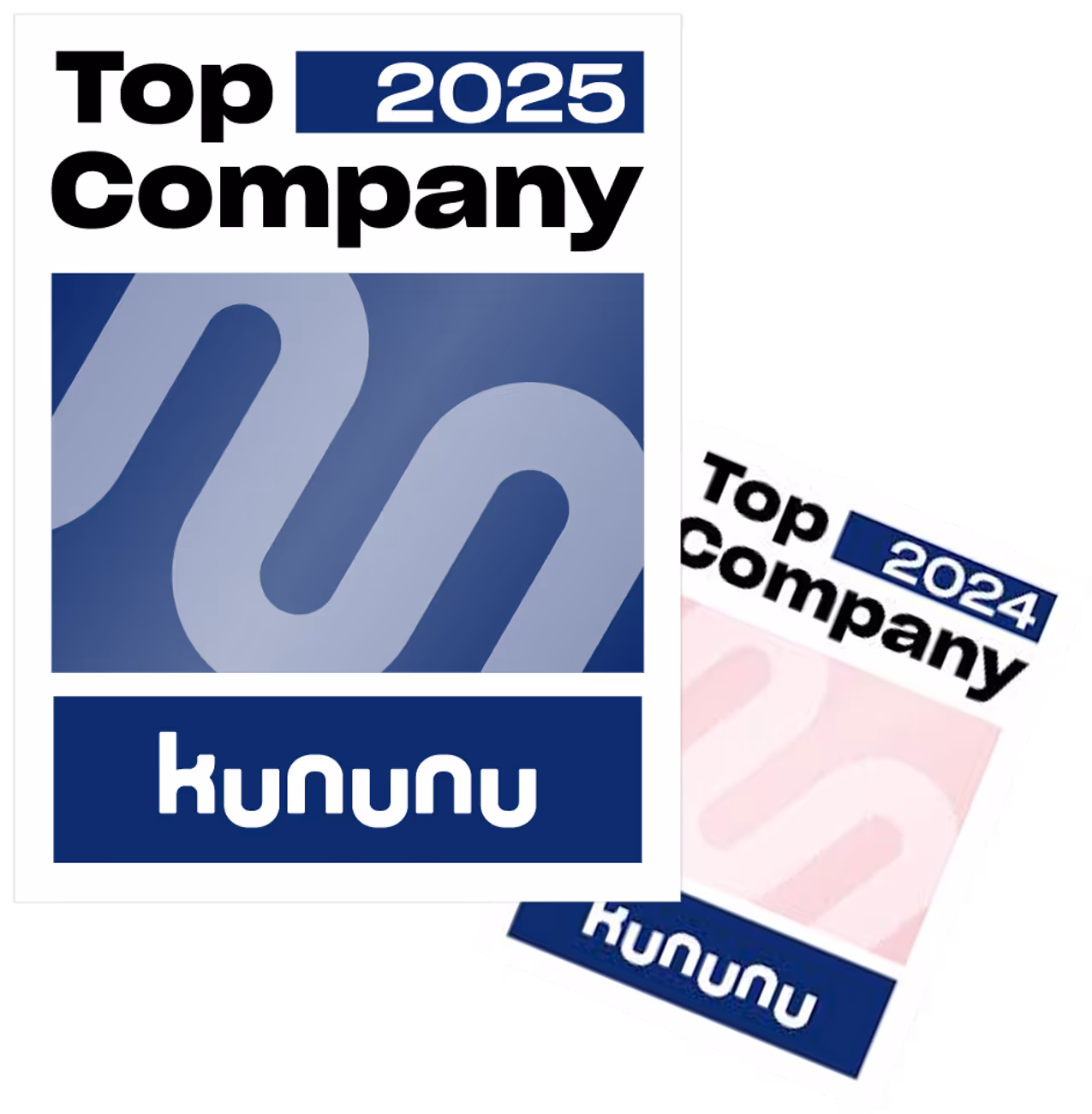 Ein blau-weißes Schild mit der Aufschrift Top Company 2025.