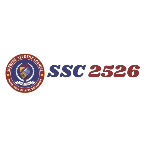 Logo of Supreme Student Council RMCC Naga College Department with text SSC 2526.