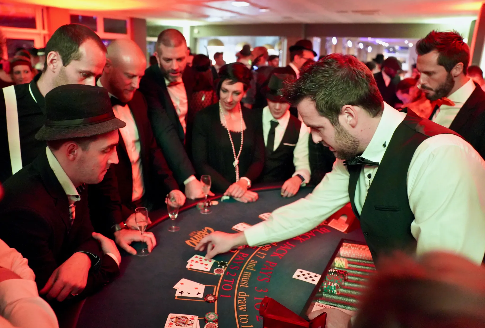 Soirée Casino – animation de soirée d'entreprise Cycle Events
