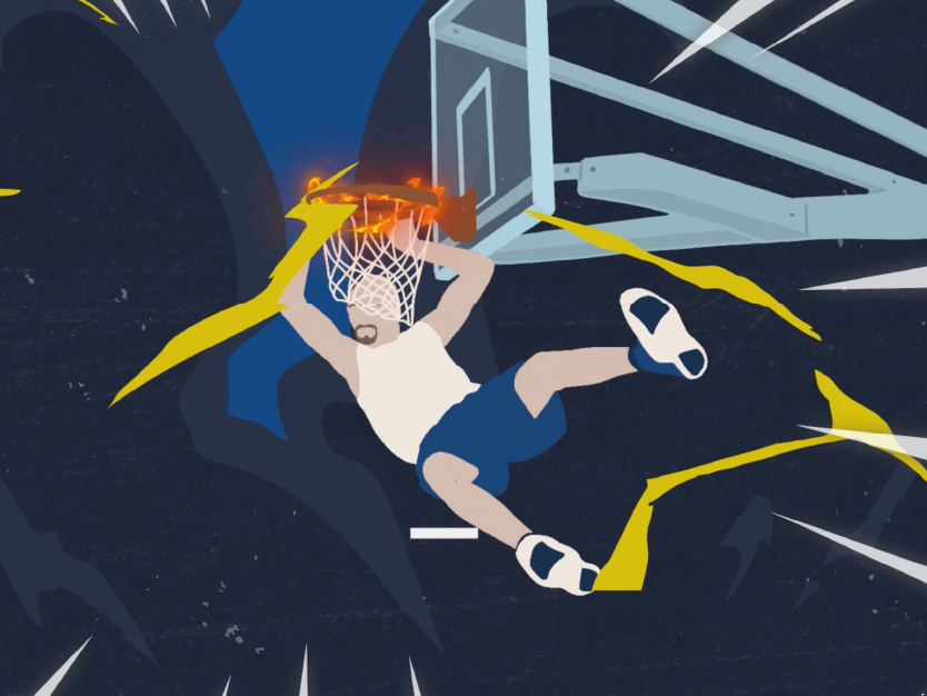 Promovideo Basketballmannschaft 2D Animation