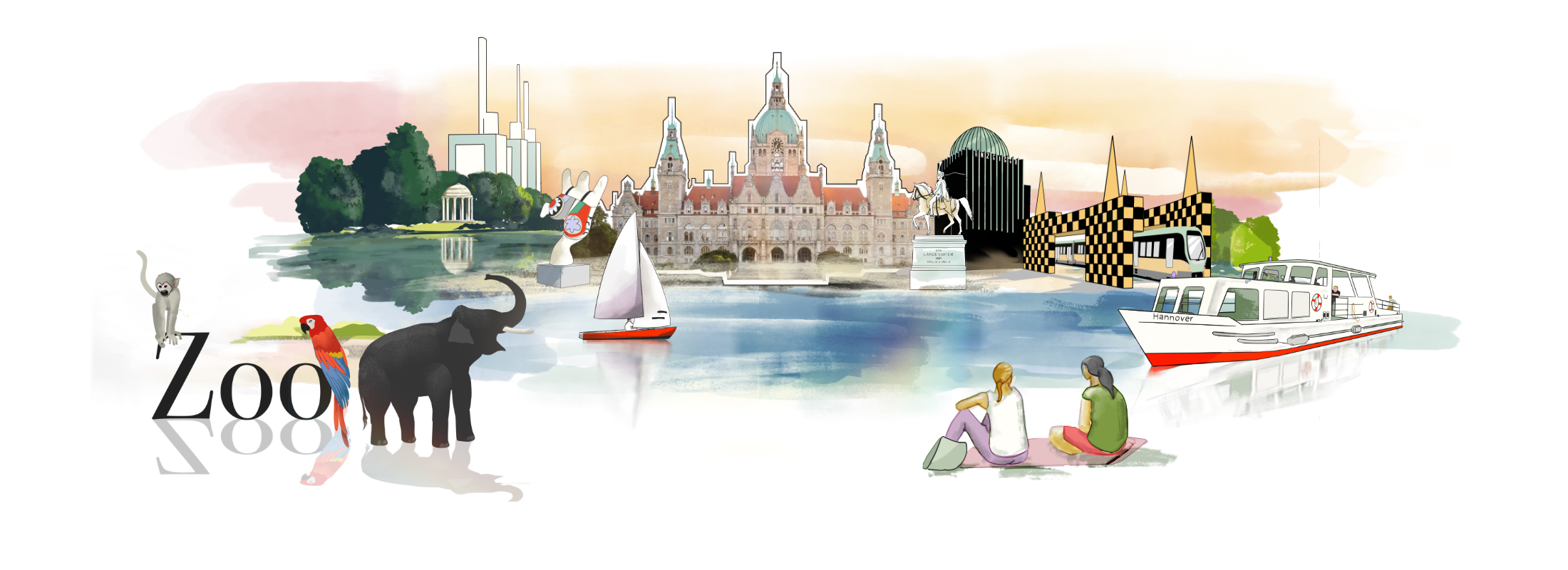 Illustration der Stadt Hannover