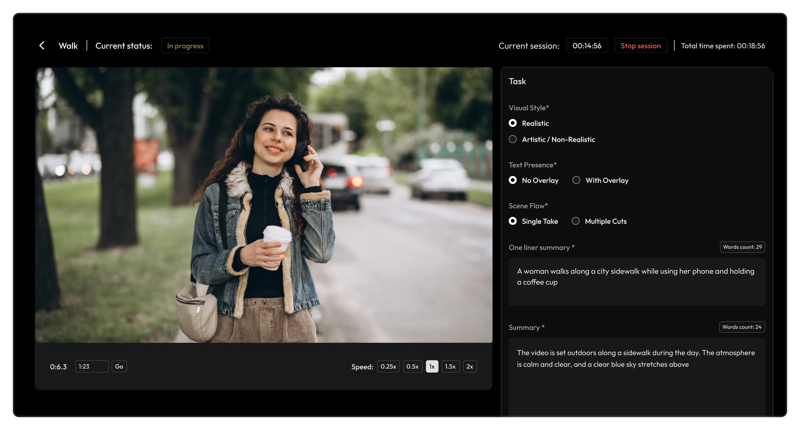 Video Annotation Dashboard