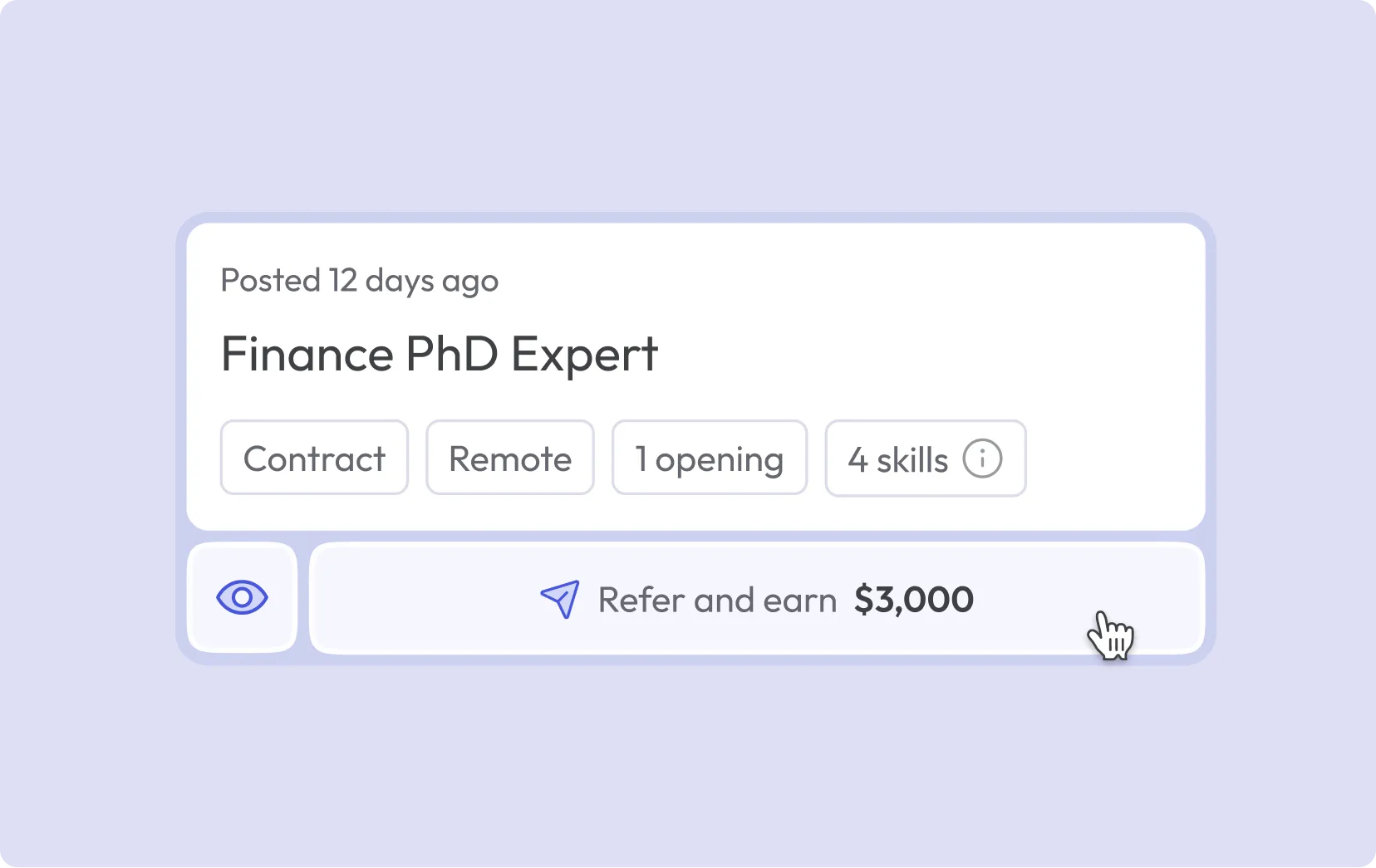 Get your referral link for a opportunity