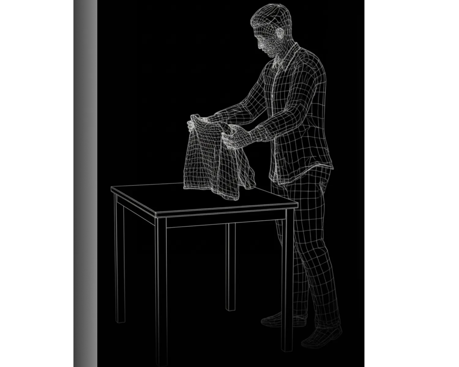 Human recording video data while doing house chores