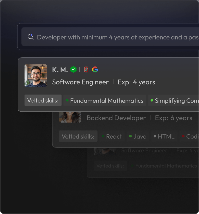 Vetting process for this client