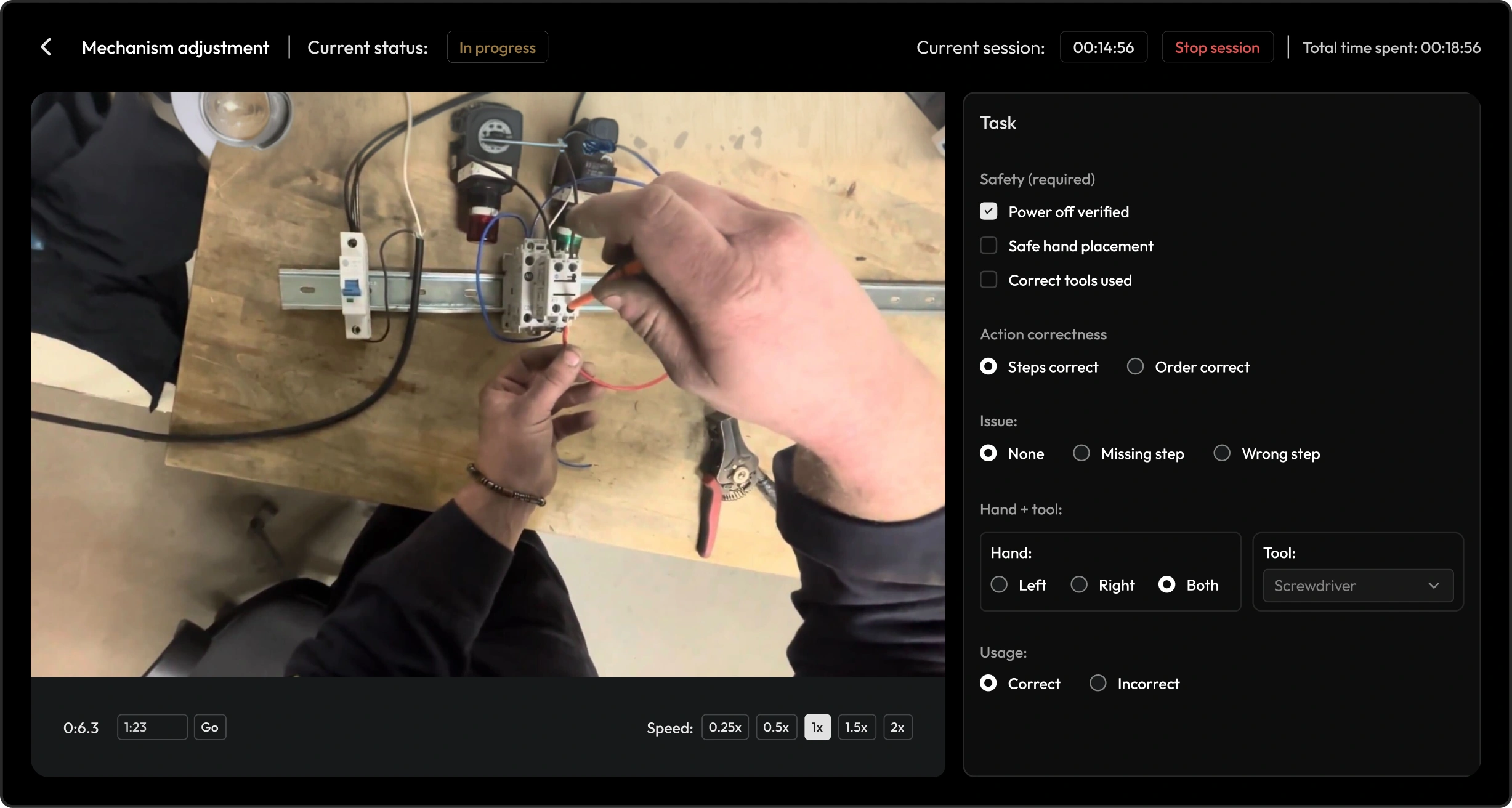 micro1 data platform - Robotics expert describing the video in detail to create high quality robotics training data