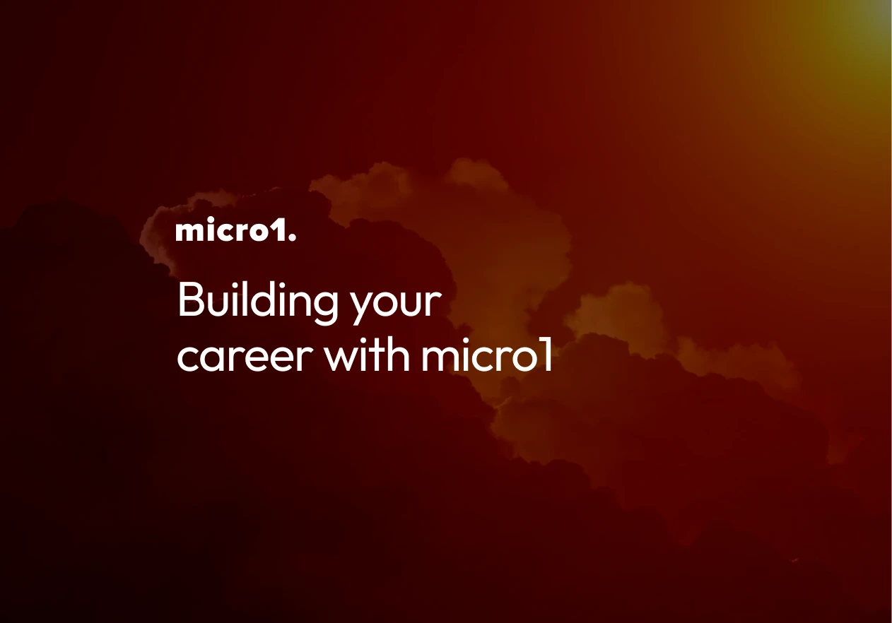 Building your career with micro1