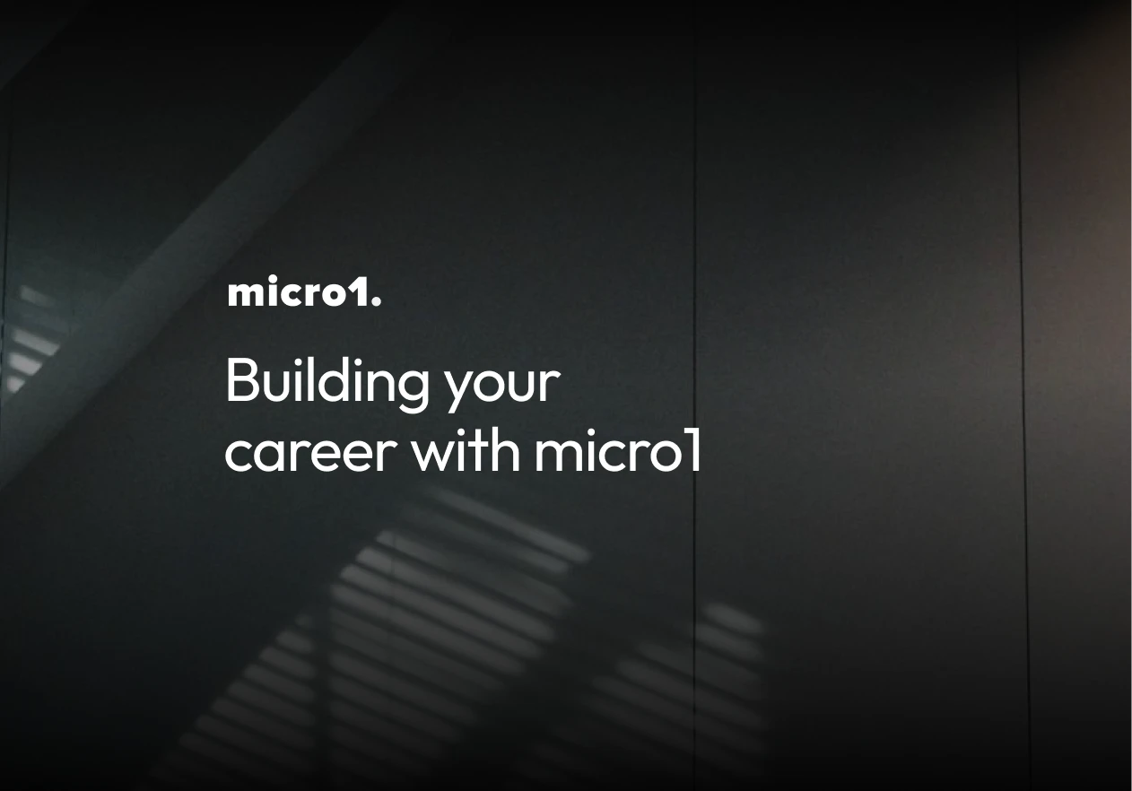 Building your career with micro1