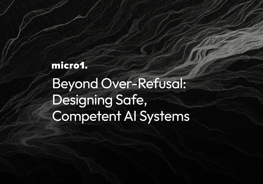 Beyond Over-Refusal: Designing Safe, Competent AI Systems