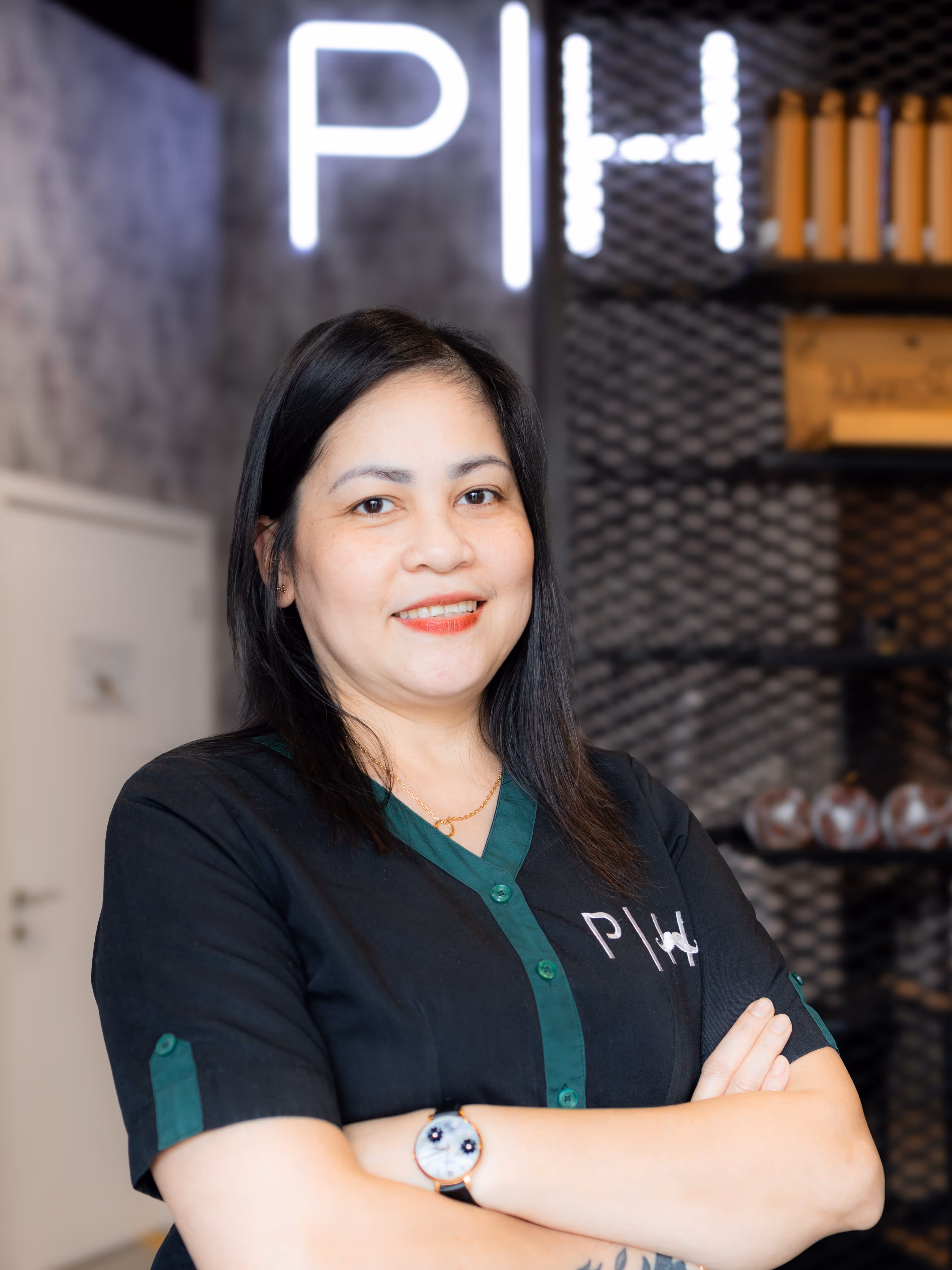 Amy professional technician providing premium services at Project Hairway barbershop